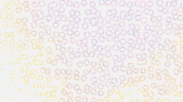 Gentle yellow and pink woven texture moves gracefully creating seamless cinematic abstract decorative motion background
