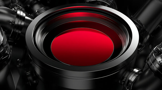 Silicon wafer placed inside a vacuum chamber for thin-film deposition process