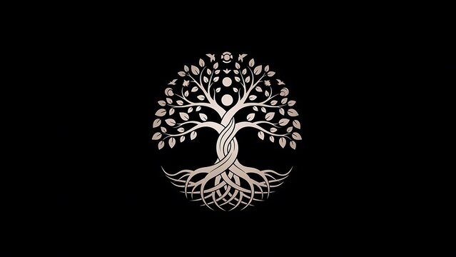 Intricate white snowflake design on black background.