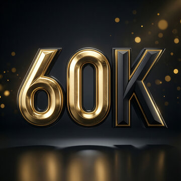 Luxury Gold and Black 60K Typography Floating 3D Metallic Text with Cinematic Lighting Premium Geometric Lettering on Dark Studio Background Hyper Realistic Render