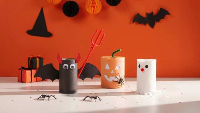 Halloween toilet paper roll crafts for kids