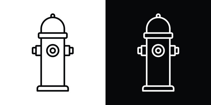 Fire hydrant icon editable illustration collection