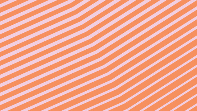 Vibrant diagonal zigzag pattern in bright orange and white. Seamless geometric stripe texture for modern design projects.