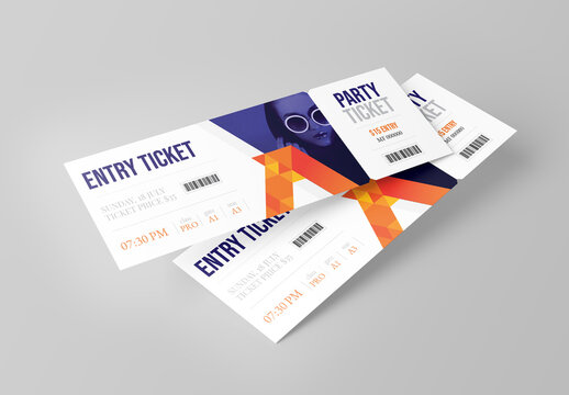 Event Ticket Layout
