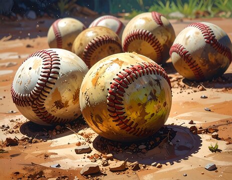 Colorful turtle shells on sandy ground outdoors.