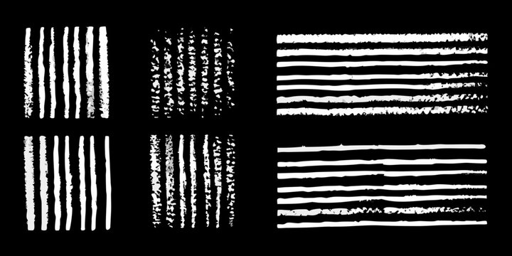 textured white chalk and dry brush strokes on black background artistic graphic design pattern abstract lines marks texture grunge stroke