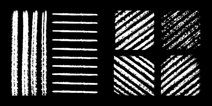 textured white chalk and dry brush strokes on black background artistic pattern abstract design graphic element visual texture stroke mark