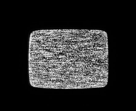real detuned analog tv static noise glitch