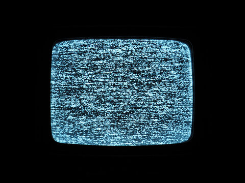 real detuned analog tv static noise glitch