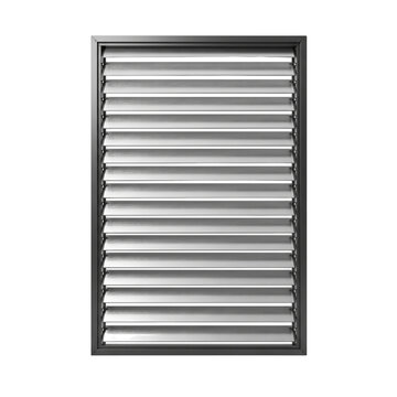 Premium Modern Aluminum Architectural Sunshade Louver Panel Isolated on White Background Transparent PNG Asset
