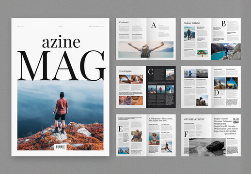 Magazine Template Layout