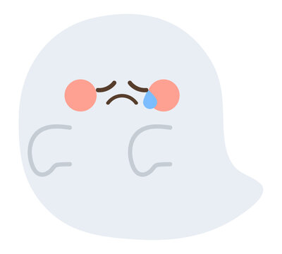 かわいいおばけ（泣く）
