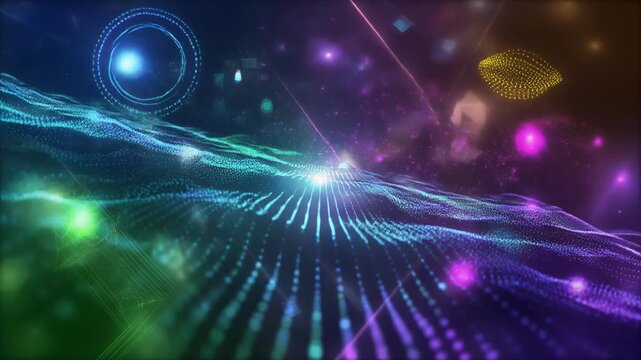 Cosmic jellyfish floating in deep space nebula clouds