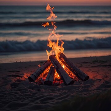 fire in the sea