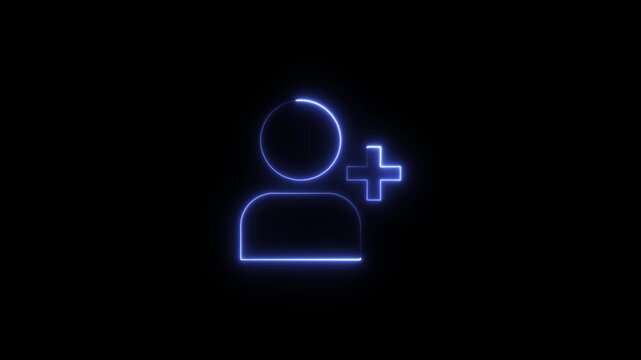 Medical cross plus sign glowing neon icon. Healthcare symbol for apps, clinics, and digital health services.