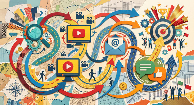 Content ecosystem: storytelling, SEO, UGC, community; awareness fuels consideration toward demo.