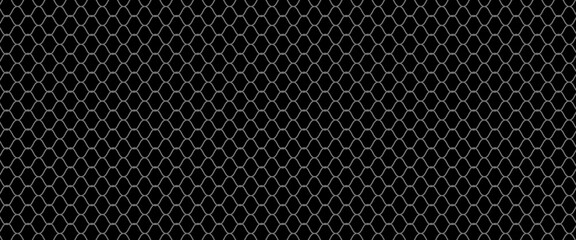 Net texture pattern on white background. Net texture pattern for backdrop and wallpaper. Realistic net pattern with black squares. Geometric background, vector Eps10 © aril