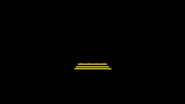 White bank building outline icon with dollar sign on black background