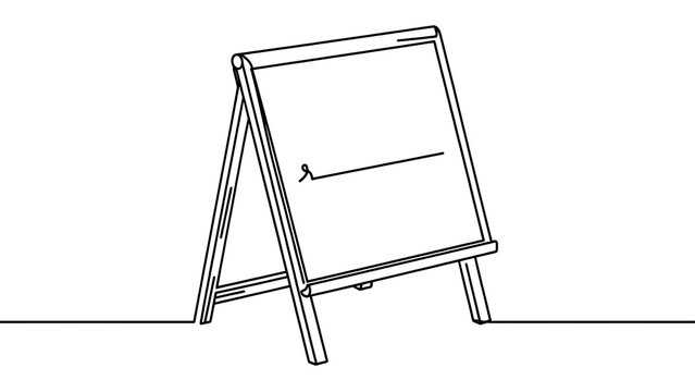 A frame signboard on white background.