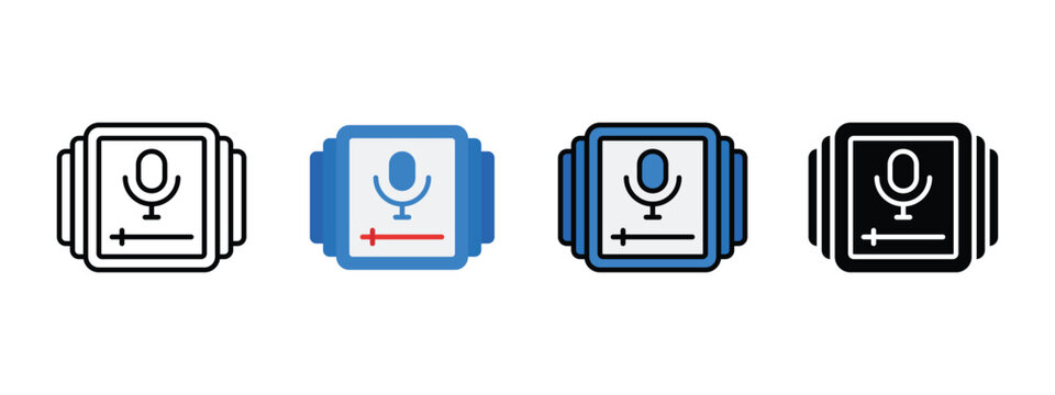 Podcast Playlist Icon for Episode Organization and Audio Streaming