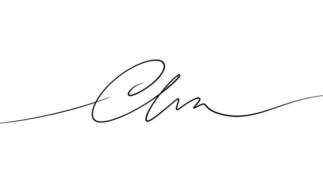 Elegant cursive signature on white background.