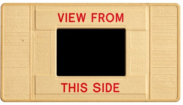 Vintage 35mm Slide Mount "View From This Side" - Retro Photography