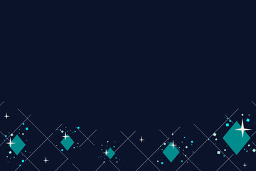 Cyber circuit board orbit grid forming a horizontal bottom layout. Modern winter holiday tech packaging background template. © The Flat Lab