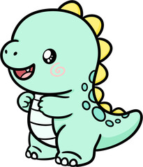 Cute dinosaur character illustration  © YEJI LEE