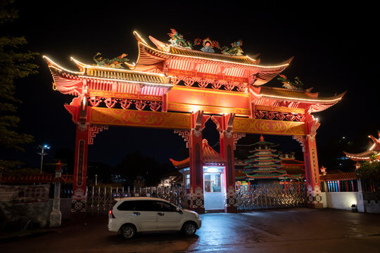 Vihara Budhi Bhakti in Batam city, Indonesia, a place of worship for Buddhists on November 28, 2024.