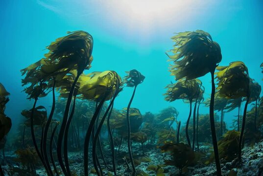 Forest of Seaweed, 4K, AI generated