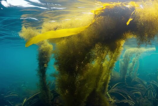 Forest of Seaweed, 4K, AI generated