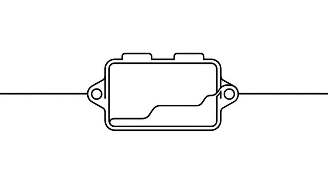 Electrical relay switch icon white background.