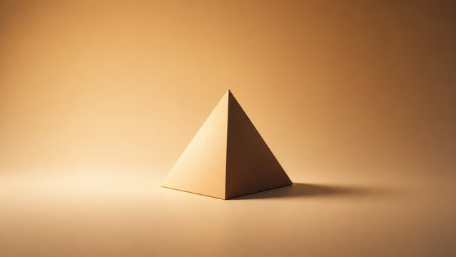 Pyramid in a clean contemporary commercial composition for commercial use