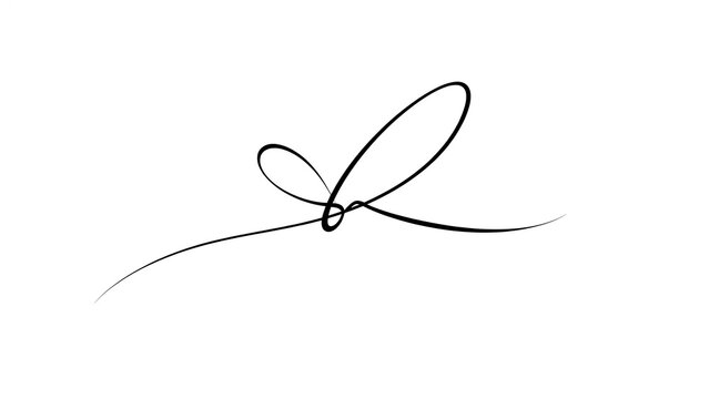 Elegant handwritten signature on white background.
