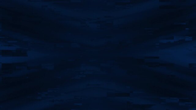 Dark blue digital noise background with a grainy distorted abstract pixel pattern (Glitch). Suitable for digital art projects, web and technologythemed designs.