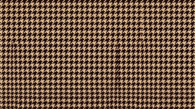Classic brown and beige houndstooth pattern background