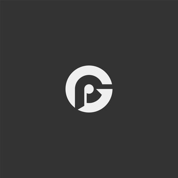  GP or PG monogram logo in circle shape.