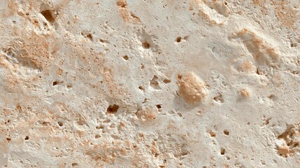 Obraz premium Close-up of a textured surface. the surface appears to be made of a light-colored material, possibly stone or concrete, with a rough, uneven texture.