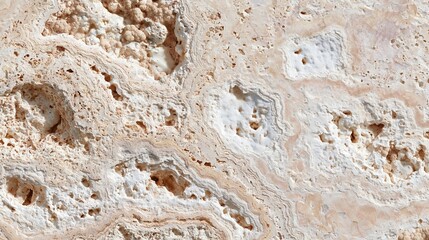 Obraz premium Close-up of a textured surface. the surface appears to be made of a light-colored material, possibly stone or marble.