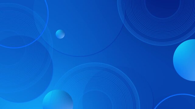 Blue minimal geometric background circles, clean gradients subtle line accents modern layout. corporate business presentations, social media promos, professional intros, branding visuals, abstract
