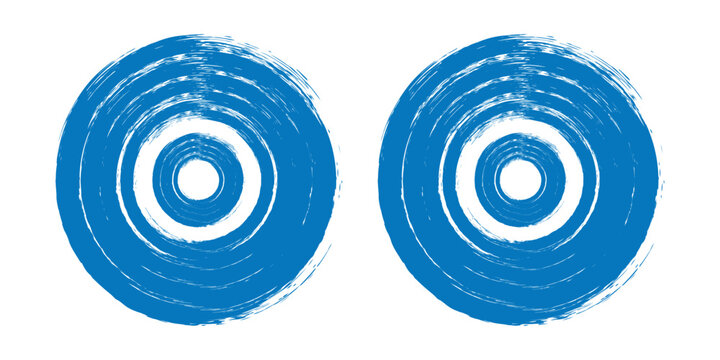 Blue abstract background. Tunnel design. Twisting circles in a spiral, hypnotic texture. eps 10 illustration