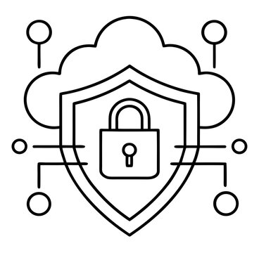 vector illustration of a shield