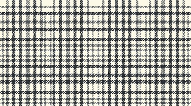 Classic monochrome plaid pattern with grey and black intersecting lines
