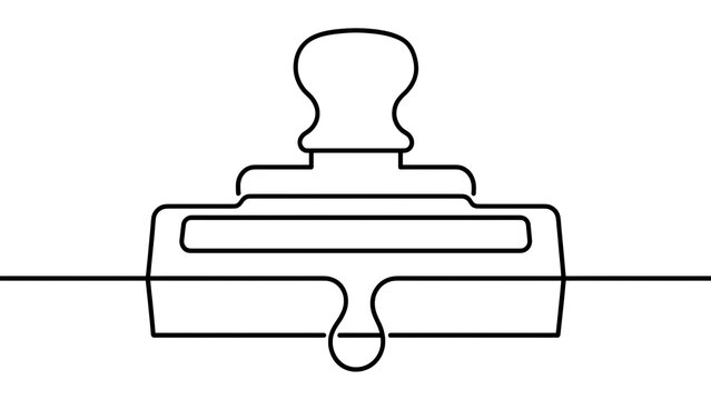 Minimalist stamp illustration on white background.