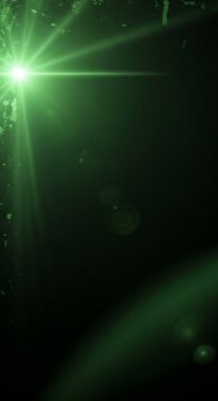 Emerald Bloom of Cosmic Light