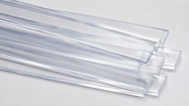 Staggered Layering of Clear Platinum Cured Silicone Ribbons