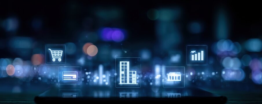 Smart consumer interface, consumer spending metric, credit provision, mobile application implementation, financial accounting, consumer goods factory, global trade.