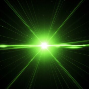 Emerald Radiance: A cosmic bloom, birthed from the void, where light's own genesis ignites the dark.