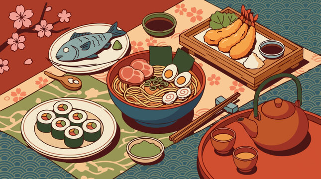 天婦羅定食」の写真素材 | 1,024件の無料イラスト画像 | Adobe Stock