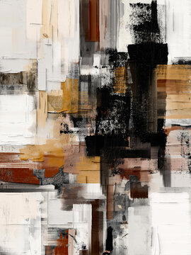 Abstract modern background with expressive textures and layered shapes. Contemporary artistic composition suitable for design projects, presentations, branding, posters and digital media.